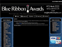 Tablet Screenshot of blueribbontrophies.com